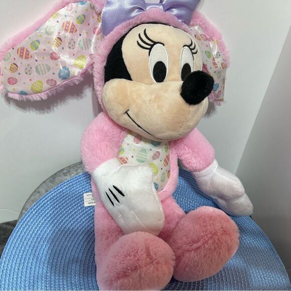 Disney Minnie Mouse Easter Plush Figure 18” Pink NWT - Picture 4 of 6